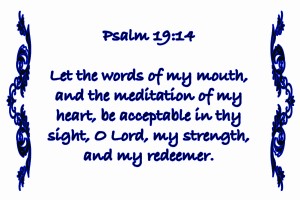 Psalm 19 14 4WBL
